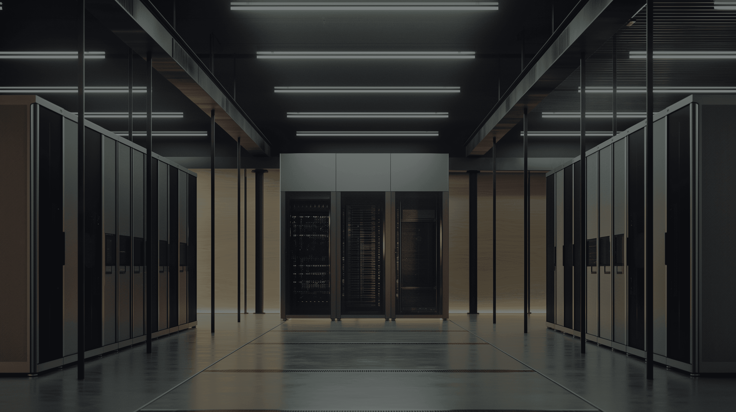 Abstract image of a datacenter