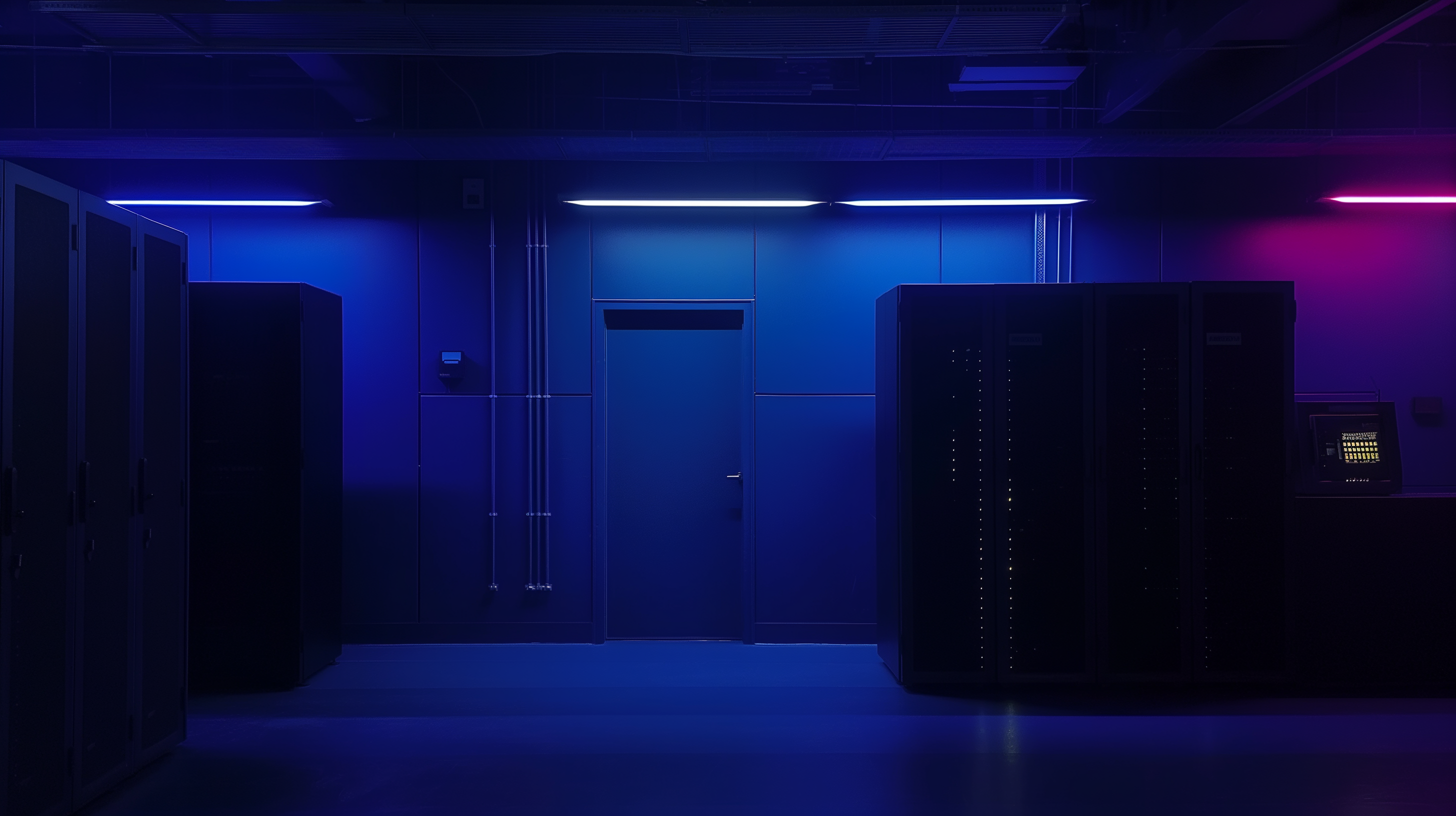 Abstract image of a datacenter